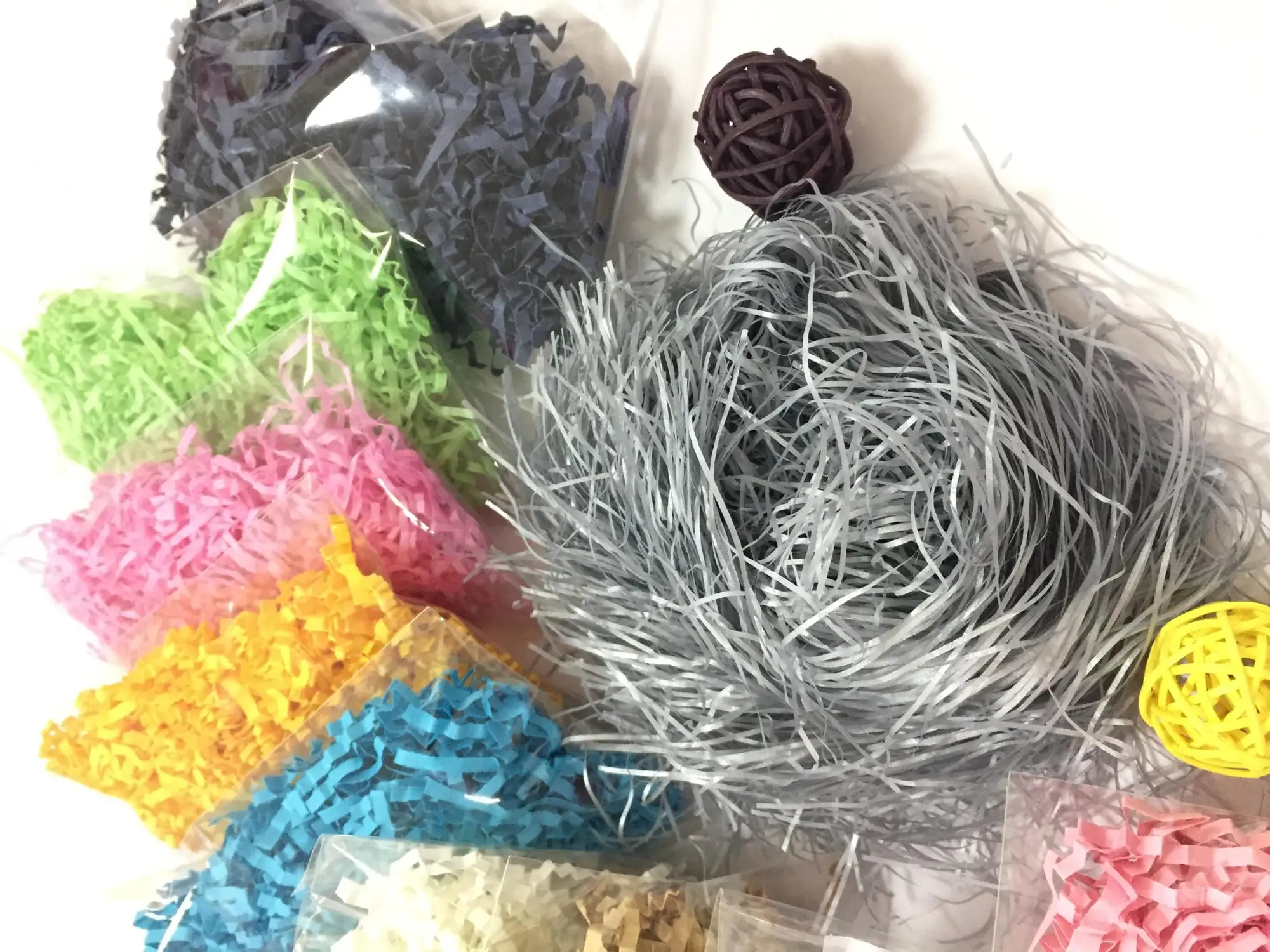 
China Wholesale Candy boxes filling shredded paper for packing silk wrapping paper 