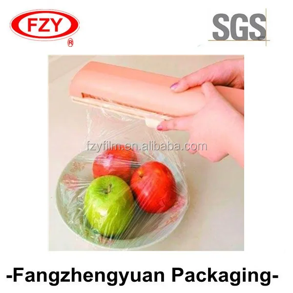 
2019 best quality jumbo roll 1500m PE stretch cling film food wrap 