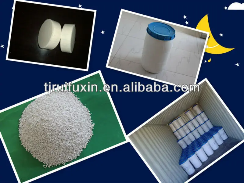 calcium hypochlorite 65%  chlorine powder Ca(ClO)2