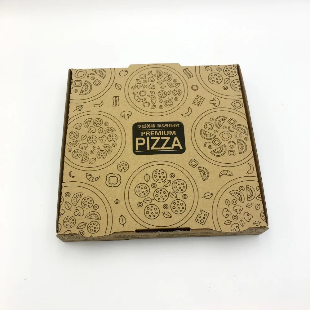 Factory Price Custom Corrugated Brown Paper 12 inch Pizza Box