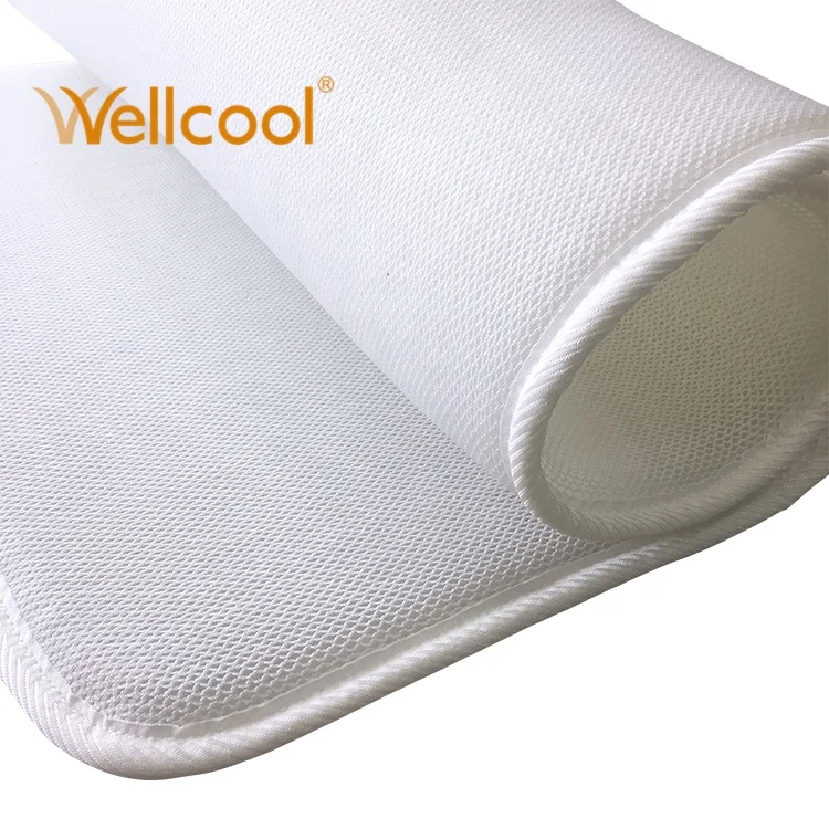 Custom cooling breathable washable 3d spacer air mesh newborn crawling mat baby breathable crib bumper pads