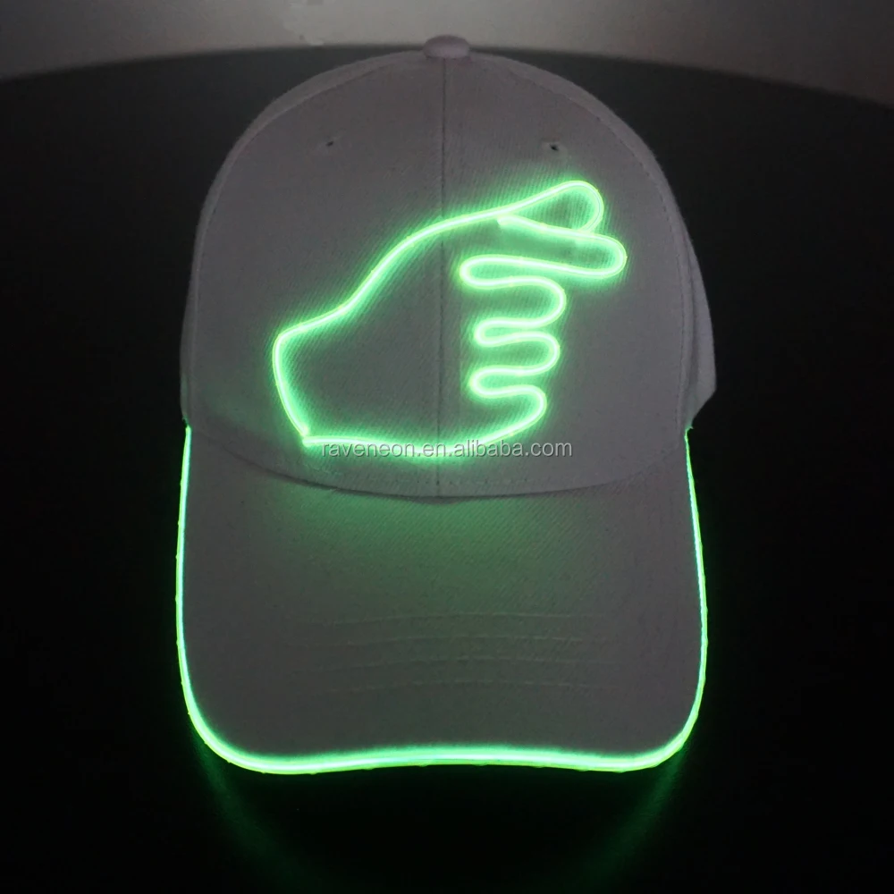 2019 Fast delivery Custom LED Hat and LED Cap , baseball caps with built-in led lights