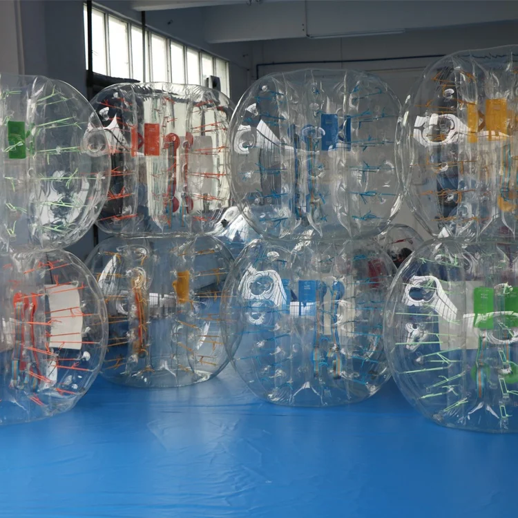 Factory price 1m diameter 0.7mm TPU inflatable bumper balls bubble footballs for sale