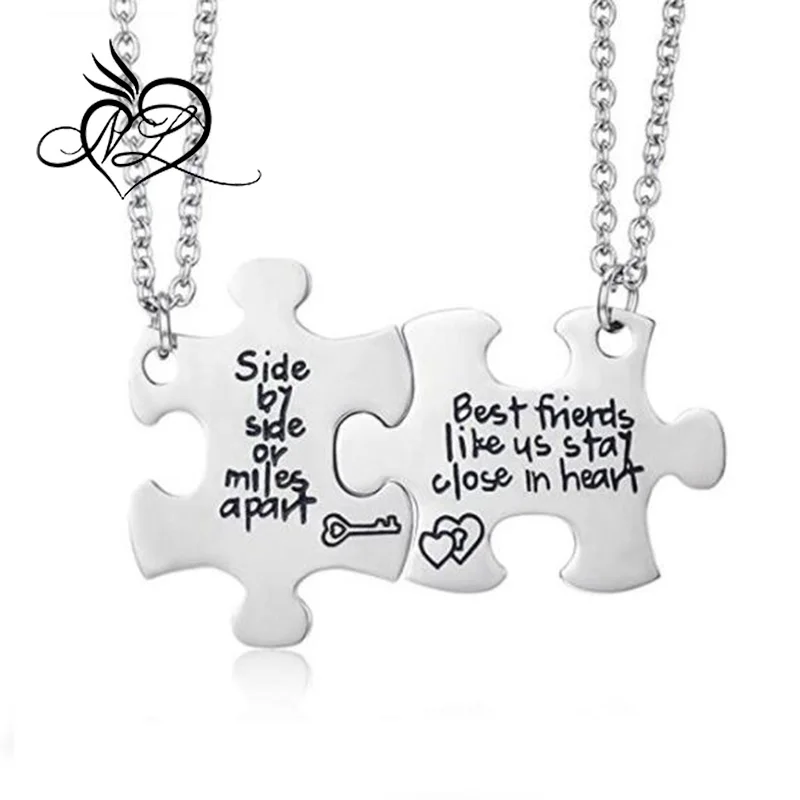 Best Friends No Matter Where Compass Necklaces Set Heart Best Friend Gifts for Teen Girls BFF Friendship Necklaces