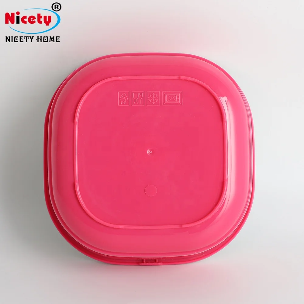wholesale breathable holes seal 3 layer plastic-steel lunch box sus 201 stackable lunchbox with handle food container