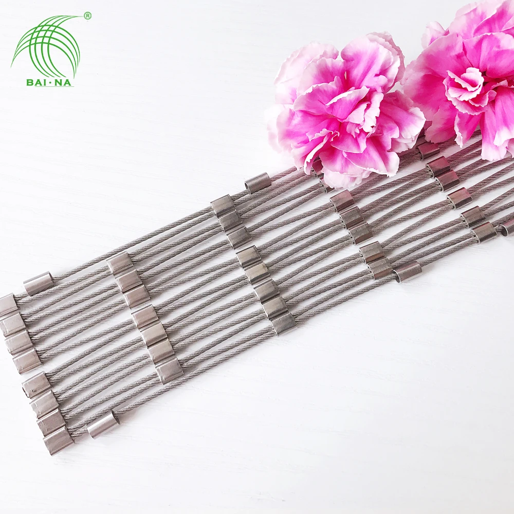 
hot selling flexible wire mesh netting architectural decorative rope mesh 