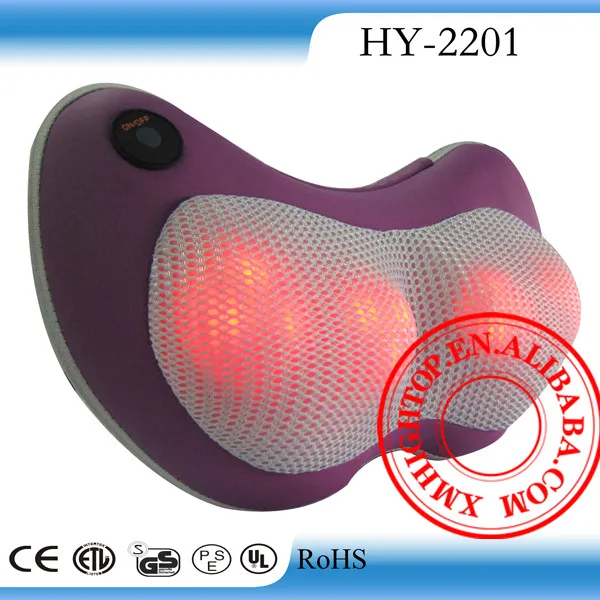 Portable electric hand held back massage devices for neck and shoulder