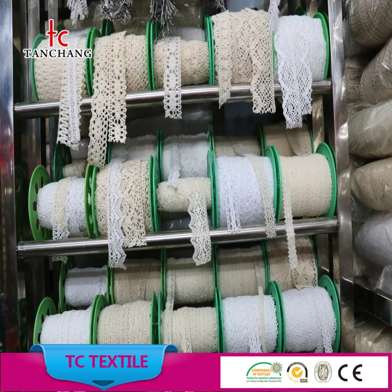 guangzhou factory directly selling embroidered venice lace cotton crochet lace trim MXHB329