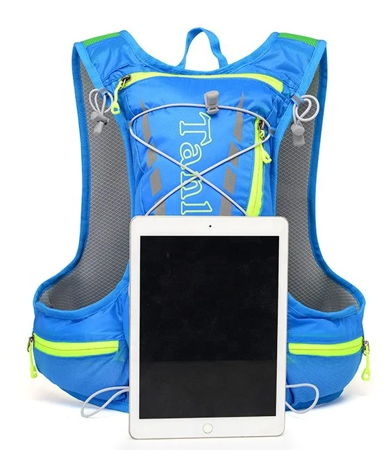 Customized Reflective Hiking Trail Race Running Vest Hydration Backpack 15L for Cycling Trekking
