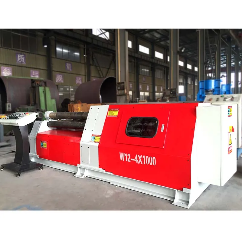 CNC four rolls  plate rolling machine