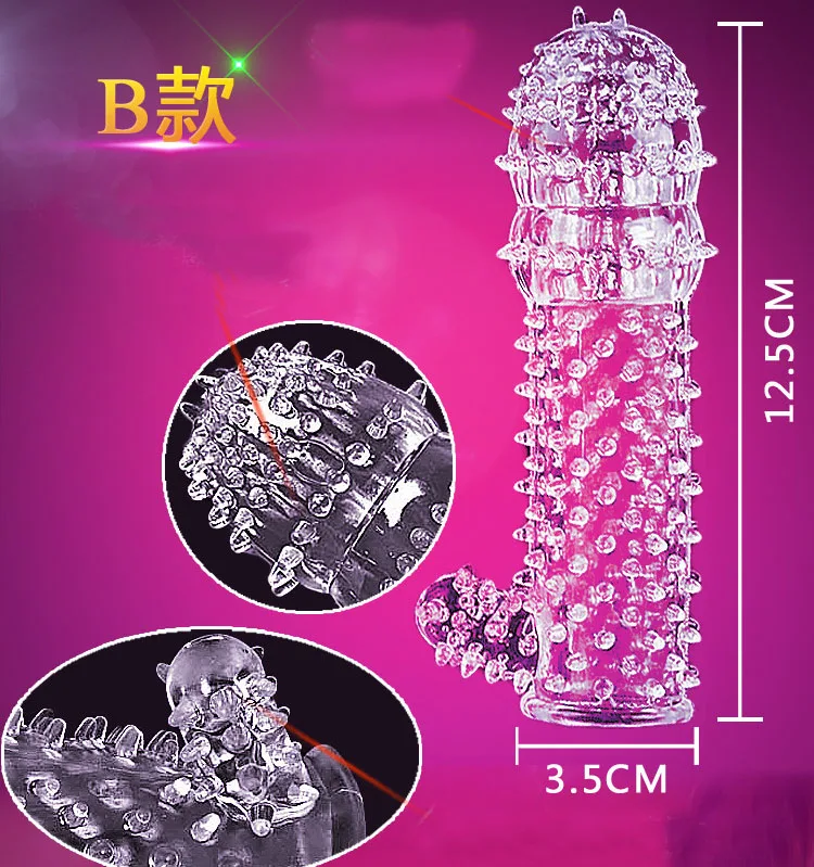 Эластичный моющийся прозрачный шипочный презерватив с задержкой пениса, стимуляция точки G для мужчин, использование унисекс, сексуальное здоровье