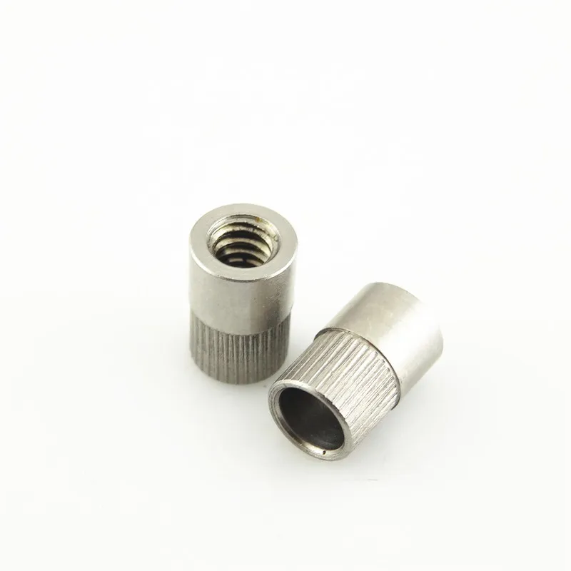 Customized CNC Turning Lathe Steel Thread Barrel Parts stainless steel bushing
