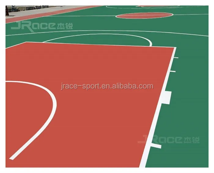 Rubber Material Basketball Court For Sports Flooring