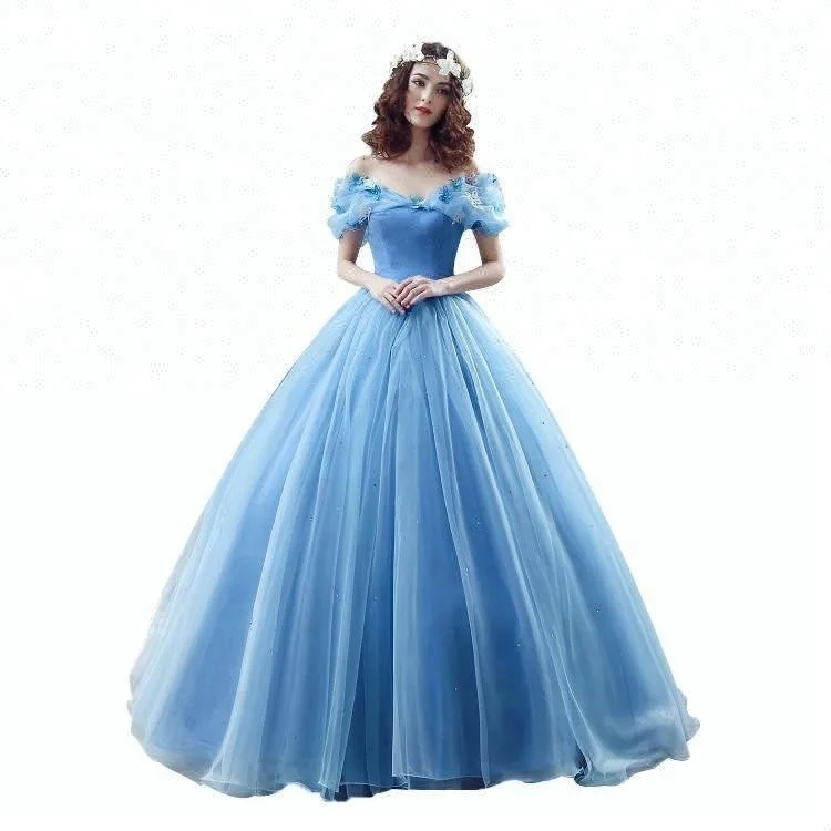 Cheap Quinceanera Dresses Off Shoulder Ball Gown Tulle Pictures For Wholesale