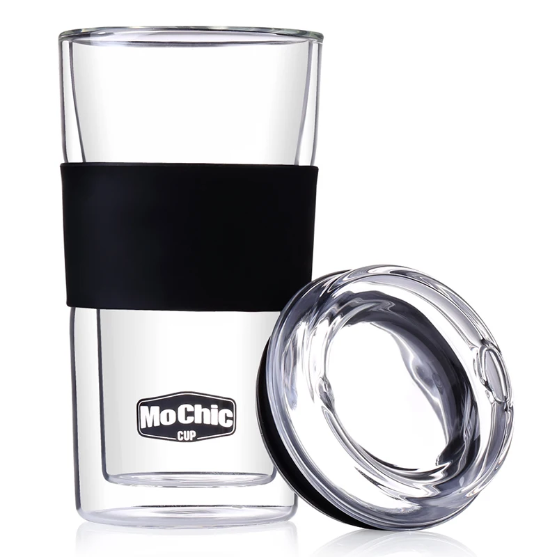 
 Оптовая продажа, персонализированные стеклянные кофейные кружки с двойными стенками на заказ/высококачественные кофейные чашки To Go/кофейные чашки Mochic  