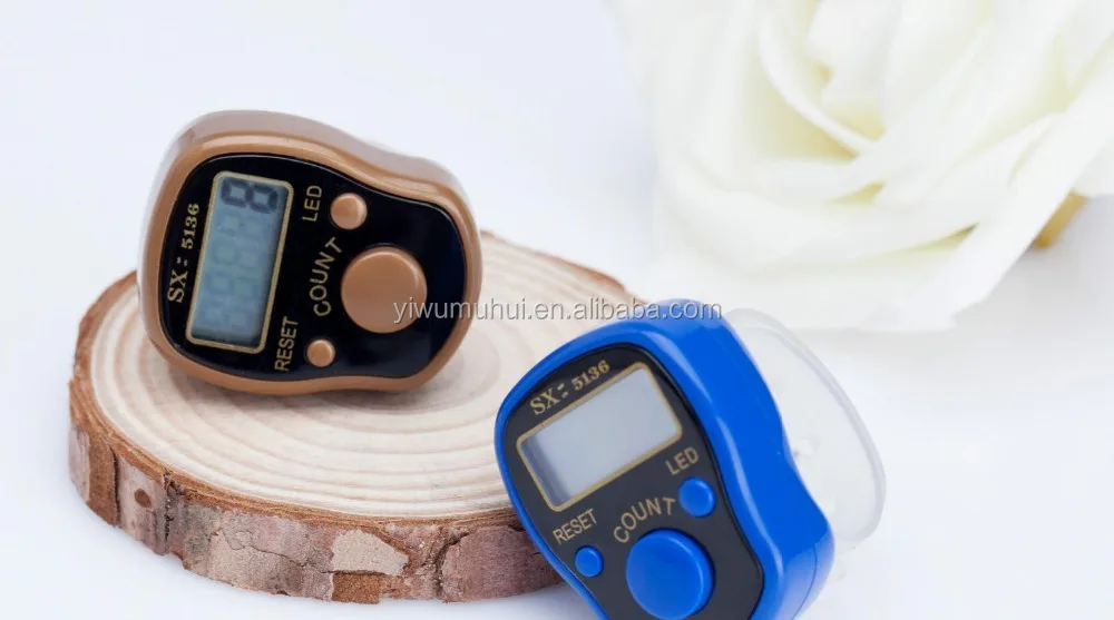 
Led colorful plastic electronic digital hand finger tally counter 