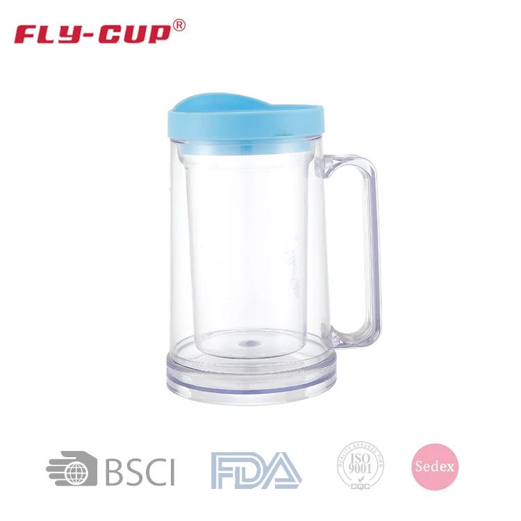 Логотип non-запах 16 унц. пластиковые пивная кружка с ручкой