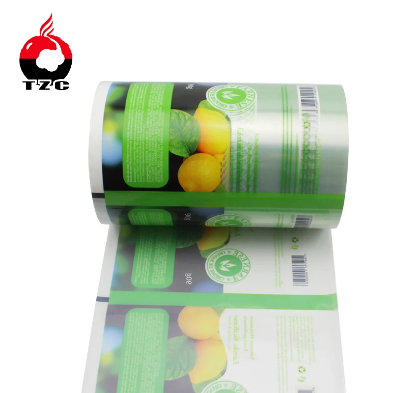 OEM printed food packing bopp plastic roll film stock