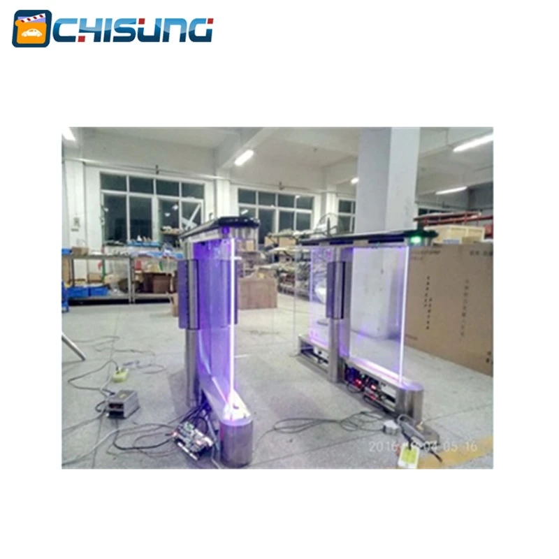 Waterproof Access Control Entrance Security Swing Stainless Steel Barrier Speed Gates for building with RFID