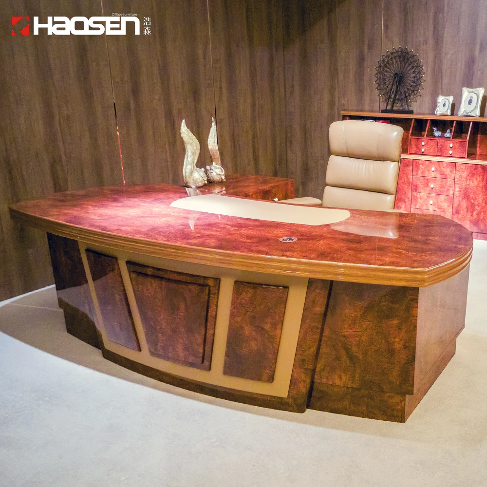 Rolls 6831 2018 Latest comfortable walnut luxury high class executive office desk