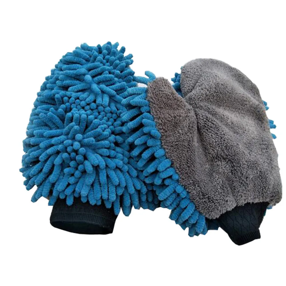 Новая варежка из микрофибры для мытья автомобиля/варежка из микрофибры для мытья автомобиля с большим пальцем/большим пальцем варежка для мытья автомобиля