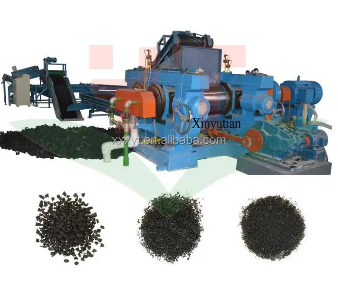 
 Китайский завод по переработке резиновых порошков для шин  