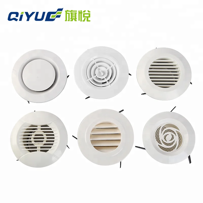 Top Quality Ceiling Round ABS Adjustable Soffit Exhaust Air Vent Diffuser For HVAC Ventilation System