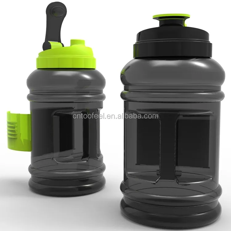 2.2L Big Large BPA Free Sport Gym Training Drink Water Bottle 2.2l petg water bottle with side handle