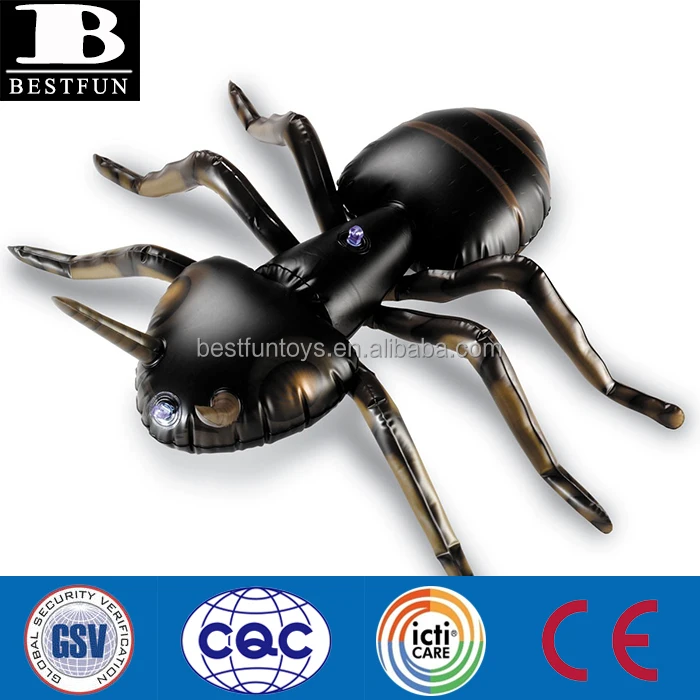 eco-friendly PVC inflatable ant decoration giant plastic blow up small insect cheap soft vinyl realistic 3d model toys for kids