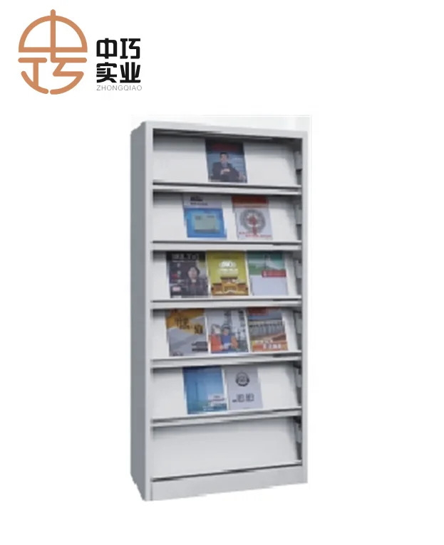 New style children library furniture magazine bookshelf for school