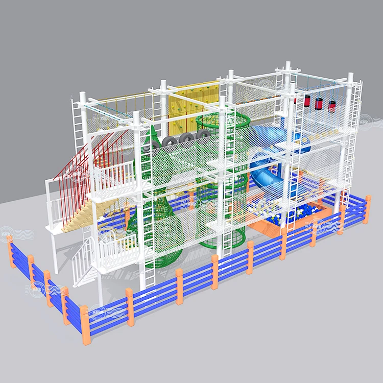 Б/у тимбилдинг игры Детский сад оборудование Ziplining для детей