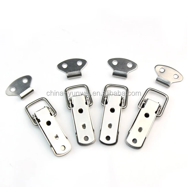 Stainless Steel Spring Loaded Toggle Case Box Chest Trunk Latch Catches Hasps Clamps