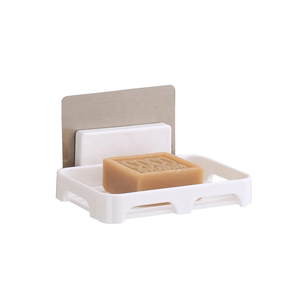 bathroom wall mounted ABS plastic magic sticker soap holder wall hanging soap dish