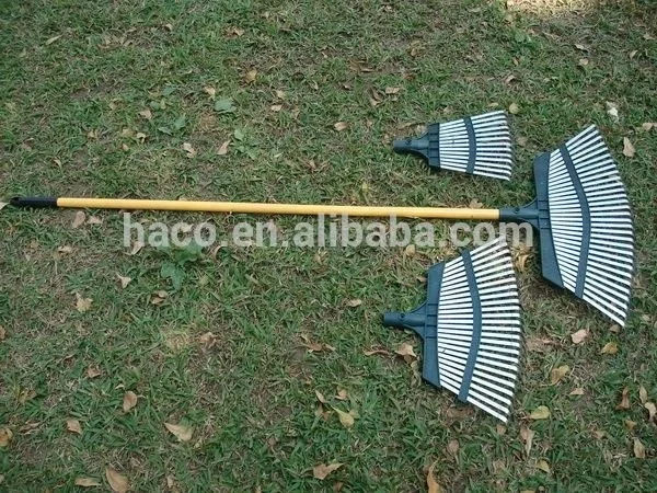 
25 Tine Steel Grass Garden Leaf Rake 