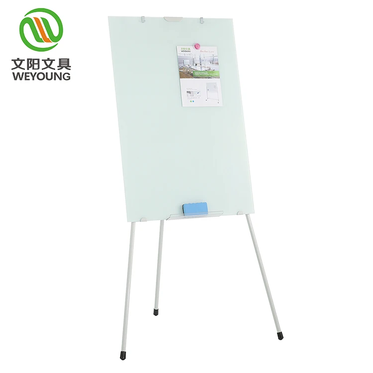 Пользовательские штатив стеклянный Флипчарт закаленное сухого стирания стекла Флипчарт