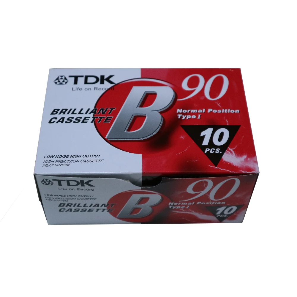 60 minutes TDK audio cassette tape color box packaging 10pcs per box (60772802312)