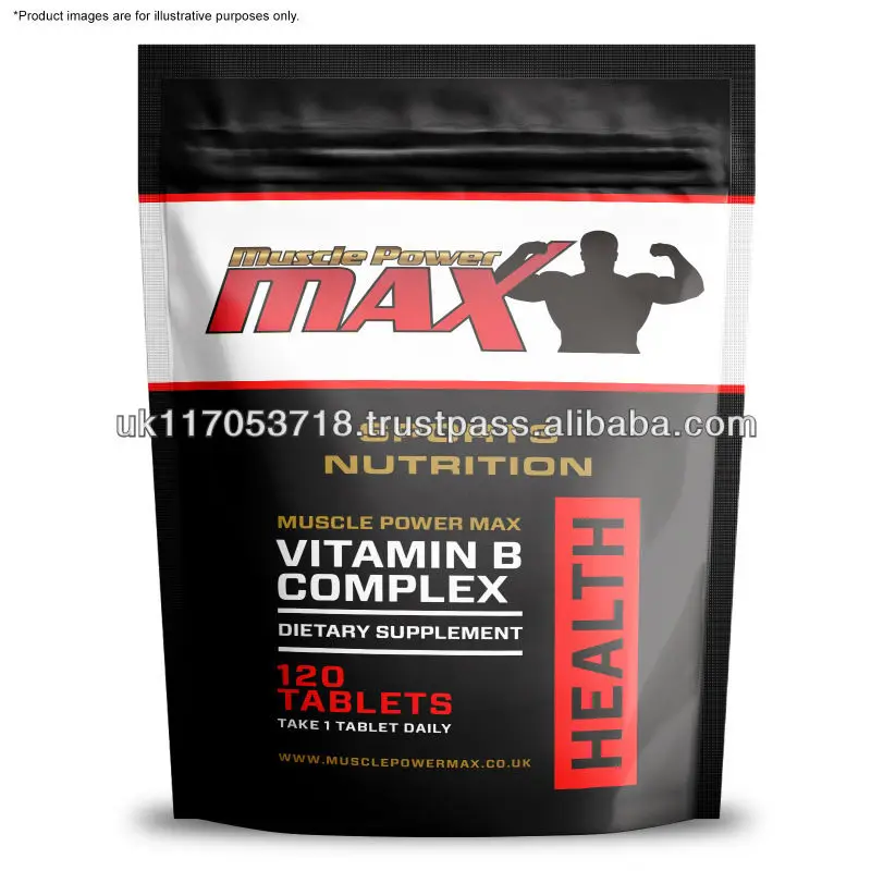 
Muscle Power Max Foil Pack Vitamin B Complex High Strength Tablets Wholesale Diet Supplements 