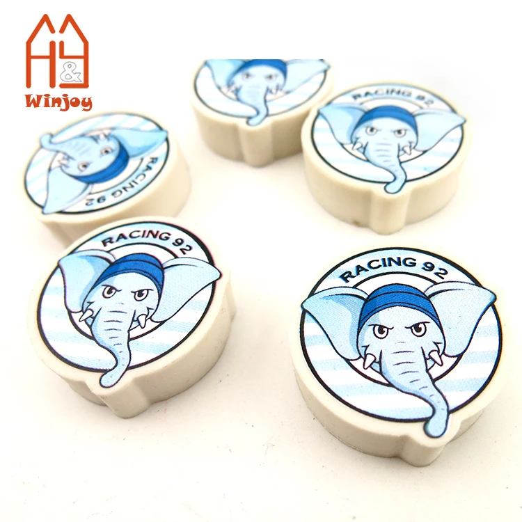 Простые круглые ластики из термопластичной резины для детей