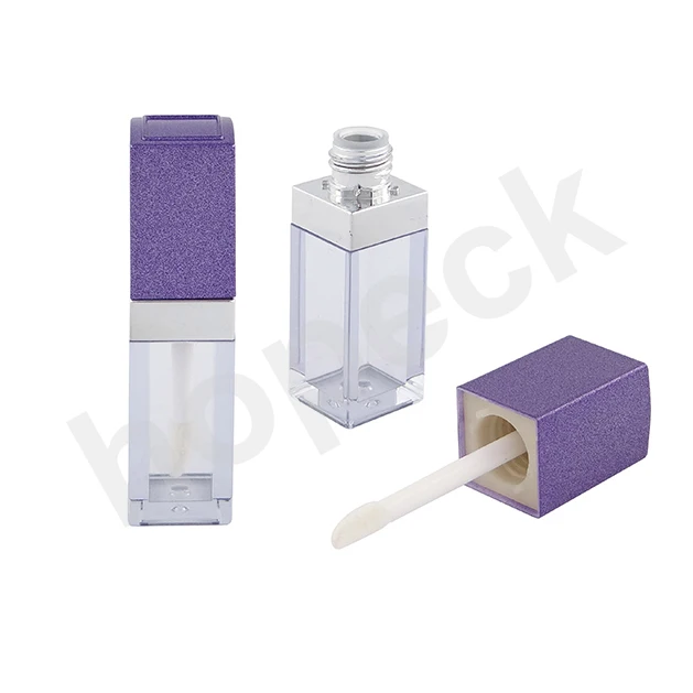 
Cosmetic square/round Transparent Lip Gloss Container Lipgloss Tube with ABS cap, MOQ 15000pcs, quick lead time 