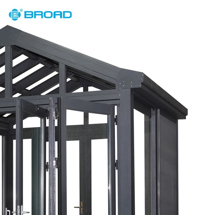 High standard free standing glass room aluminum frame sunroom
