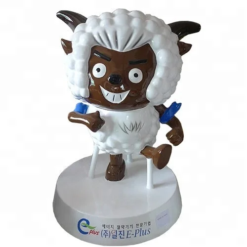 Life size Pleasant Goat and Big Big Wolf decorative sculpture