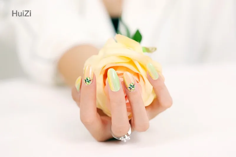 Huizi New gel nail polish sticker custom nail wraps 2022
