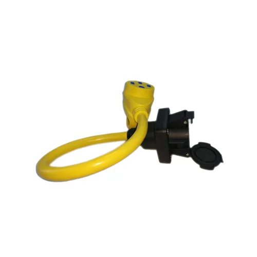 
sae j1772 inlet with nema mode 3 to mode 2 ev charging plug adapter 