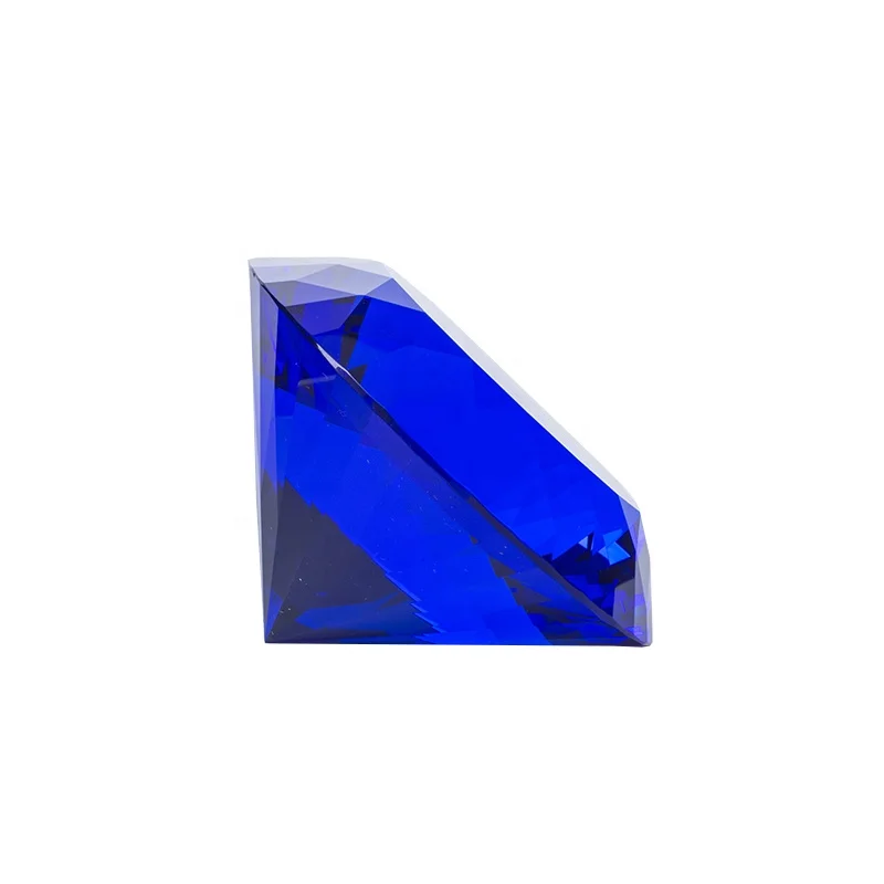 Color Shinning Large Home decorative Crystal Glass Diamond Paperweight crystal diamond paperweight