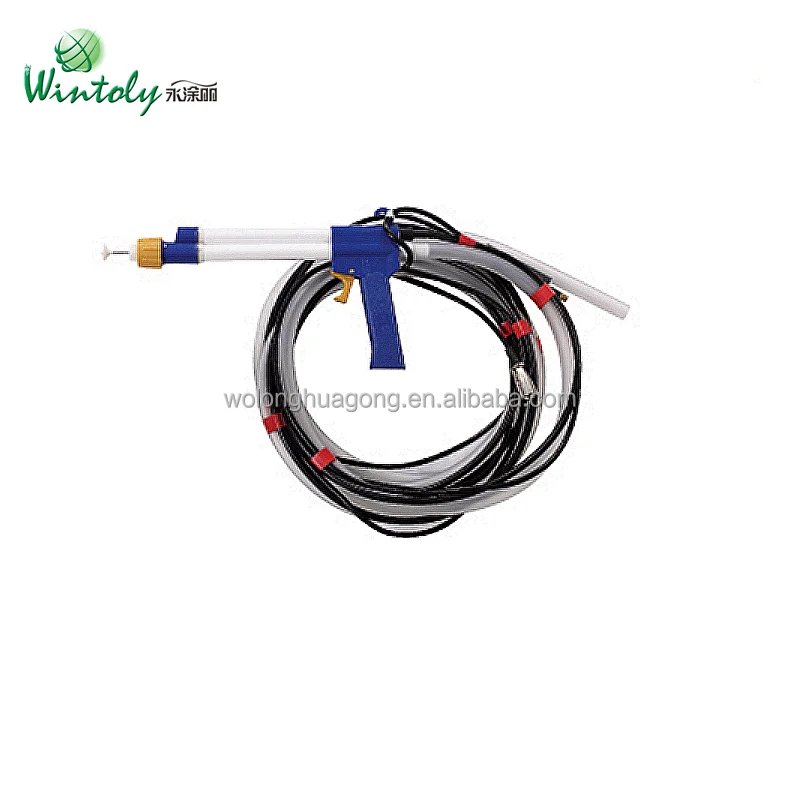 Industrial powder spraying electrostatic powder coating gun for metal spraying