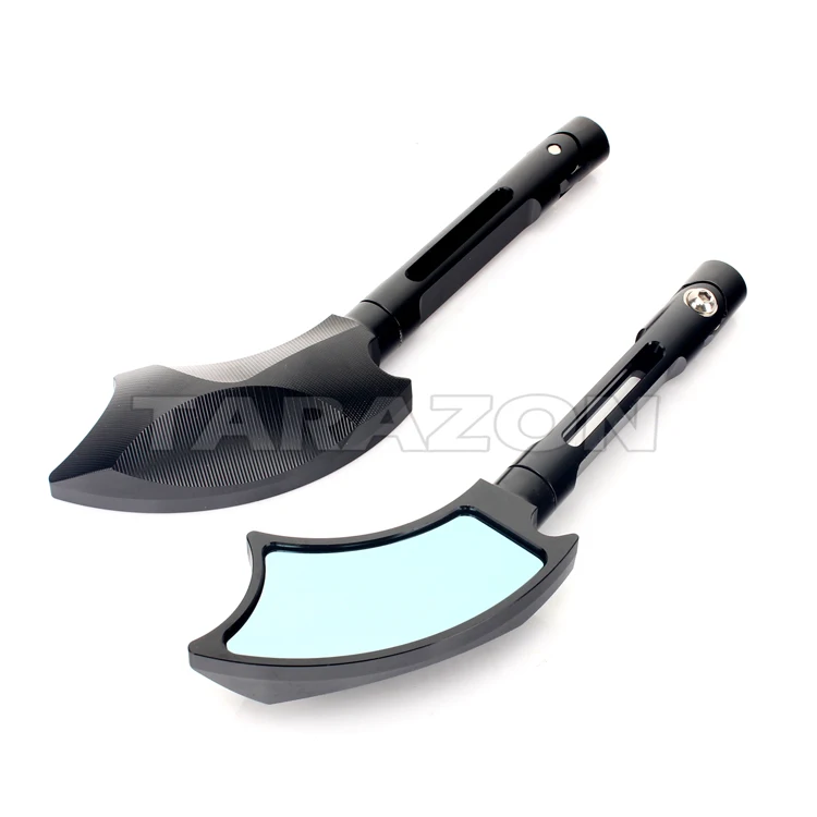 Universal CNC Aluminum Motorcycle Rear view Mirrors For Kawasaki Suzuki Triumph Rizom Style