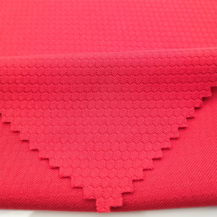 Оптовая продажа, в наличии, вязаная ткань из 100 полиэстера, рулон ткани для уличной одежды