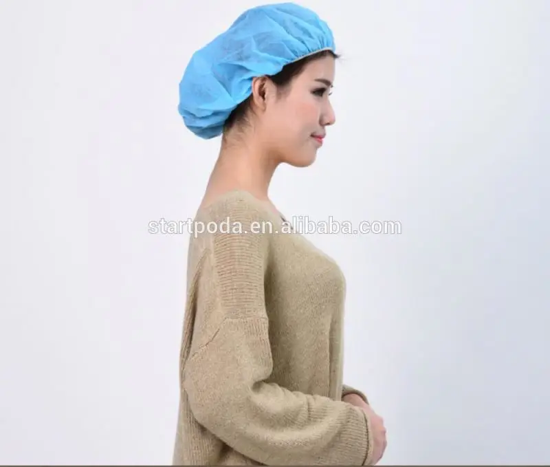 Cheap Disposable chef hat non-woven mop cap for kitchen