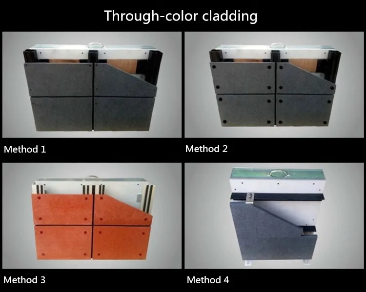 
pure black through colored fiber cement board 