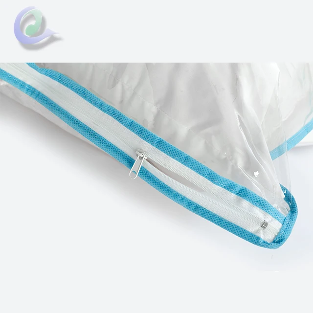 Custom Order Transparent PVC Pillow Bag With Handle And Zipper